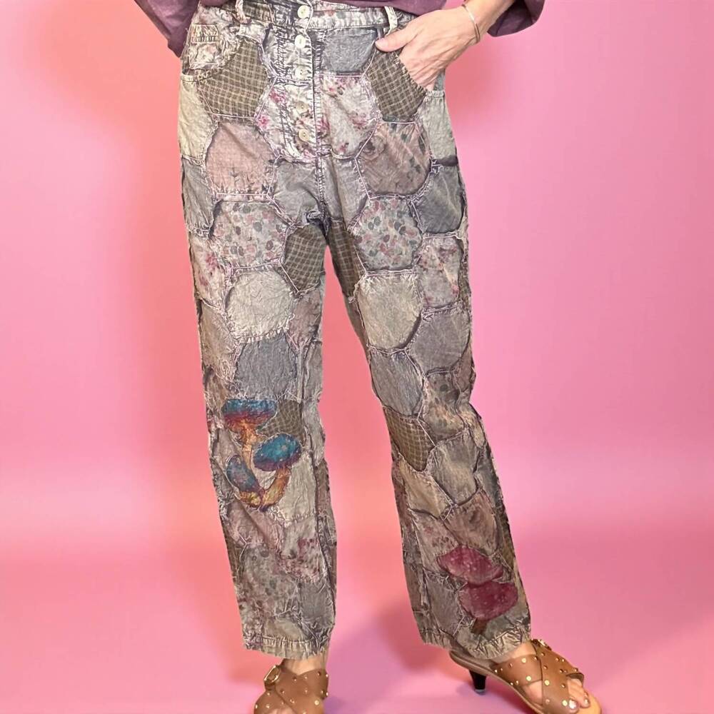 NEW PAPERLACE hexagon plum pant in multi